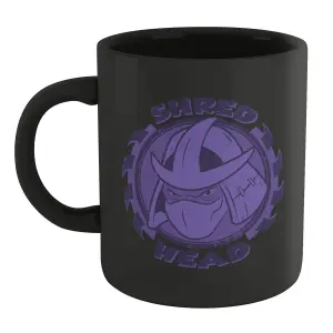 Official Teenage Mutant Ninja Turtles Shred Head Mug - Black 100% Ceramic, Dishwasher Safe