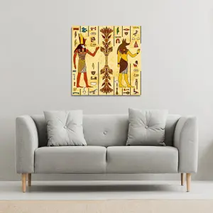 Egyptian Drawings (Canvas Print) / 101 x 101 x 4cm