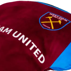 West Ham United FC Shirt Cushion Claret/Sky Blue (39cm x 37cm x 12cm)