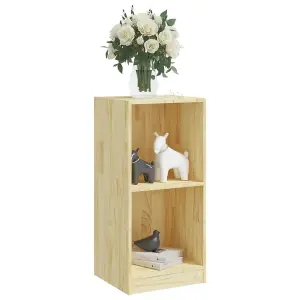 Berkfield Side Cabinet 35.5x33.5x76 cm Solid Pinewood