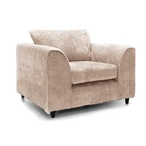 Monaco Chenille Fabric 3 Piece Sofa Set - 2 1 1 Beige