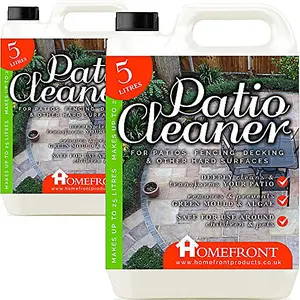 Homefront Patio Cleaner - Concentrated Formula to Remove Dirt, Grime, Mould and Algae - Easy to Use Fluid (10 Litres)