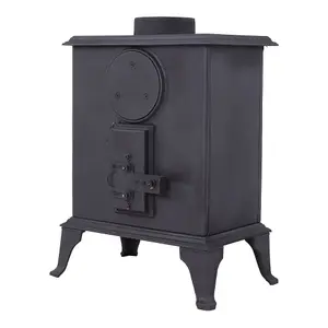 Freestanding Cast Iron Wood Burning Stove Fireplace