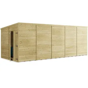 BillyOh Switch Tongue and Groove Pent Wooden Shed - 20x8 Windowless - 11mm Thickness