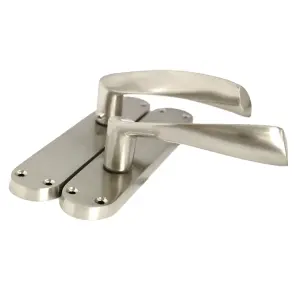 Monja Astrid Door Handles Arched Lever Satin Latch