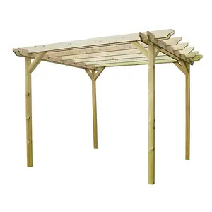 Double Garden Pergola - Wood - L300 x W420 x H270 cm - Light Green