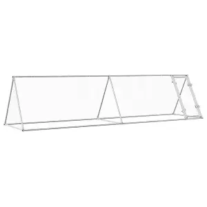 Chicken Cage Silver 400x105x91 cm Galvanised Steel