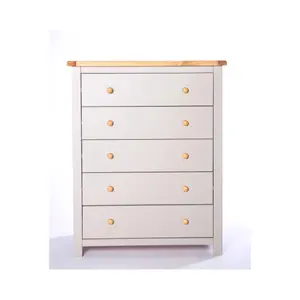 Argenta 5 Drawer Chest of Drawers Wood Knob