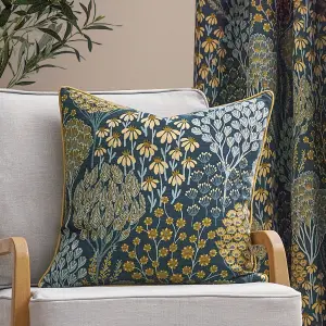 Wylder Ophelia Floral Jacquard Polyester Filled Cushion