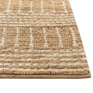 Jute Area Rug 160 x 230 cm Beige KAMBERLI