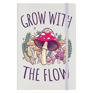 Grindstore Grow With The Flow Hard Cover A5 Notebook Cream (One Size)