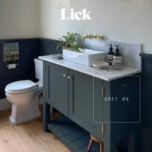 Lick Grey 08 Matt Emulsion paint, 2.5L