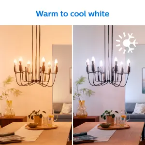 Philips WiZ SES 40W LED Cool white, RGB & warm white Candle Dimmable Light bulb