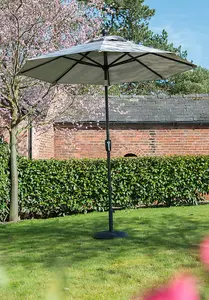 Norfolk Leisure Elizabeth Mouse Grey Parasol 3.0m