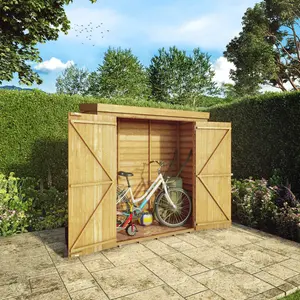 Mercia 6 x 2'6ft Overlap Pent Storage Shed No