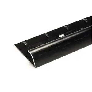 2.7m Superior Brushed Black Single Door Plate Threshold