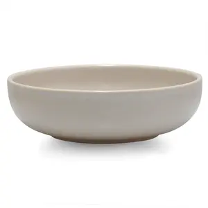 Habraham 4 Piece Stoneware Individual Bowl 16cm (Set of 4) Ivory/White Matte