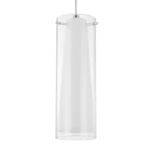 GoodHome Dimonika White Chrome effect 3 Lamp Pendant ceiling light, (Dia)110mm