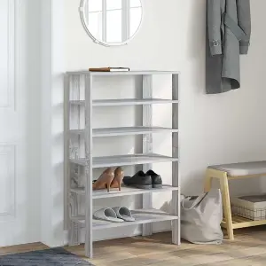 Berkfield Shoe Rack Grey Sonoma 61x32x105 cm Engineered Wood