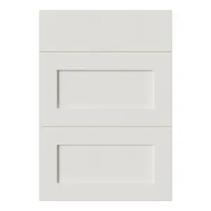 Tydeman Matt porcelain Shaker 3 drawer cabinet front (H)720mm (W)497mm (T)20mm