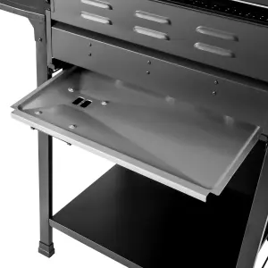 Black 2 burner Gas BBQ