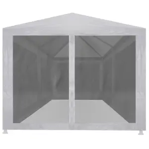 Berkfield Party Tent with 6 Mesh Sidewalls 6x3 m