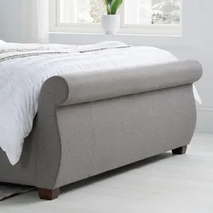 Birlea Lancaster Double Bed Frame In Grey