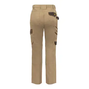 Site Coppell Tan/Black Men's Multi-pocket trousers, W32" L32"