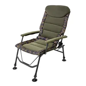 2-Pack Adjustable Reclining Portable Fishing Chair for Outdoor Comfort