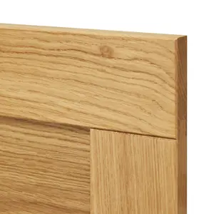 GoodHome Verbena Natural oak effect Natural Shaker 70:30 Larder Cabinet door (W)600mm (H)1287mm (T)20mm