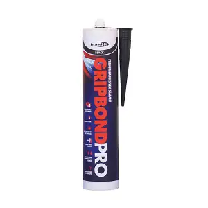 BOND-IT Gripbond Pro Hybrid Sealant and Adhesive Black 310ml - Pack of 12