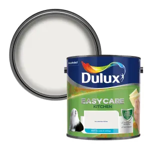 Dulux Easycare Kitchen Pure brilliant white Matt Emulsion paint, 2.5L