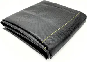 AirTech-UK Heavy Duty Weed Control Membrane Garden Weed Barrier Fabric for Landscaping 2M Wide x 30M length