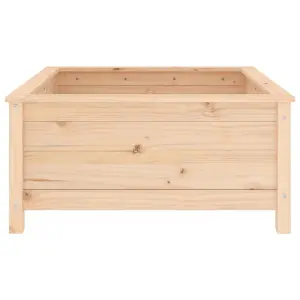 Berkfield Garden Planter 82.5x82.5x39 cm Solid Wood Pine