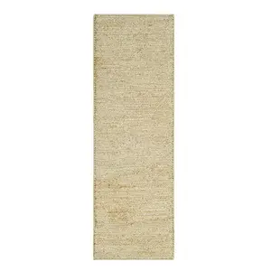 Plain Beige Modern Natural Fibers Handmade Rug For Dining Room Bedroom & Living Room-120cm X 170cm