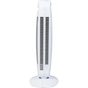 MYLEK Tower Fan 34-Inch Stand Cooler 6 Speed 50W With Remote, Night Dim Function, Auto Oscillating, Air Ioniser,  12Hr Timer