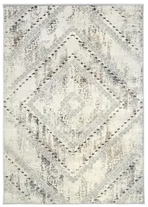 Abstract Collection Vintage Design Rug in Grey  D176