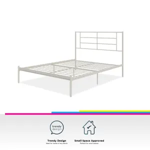 Jensen Metal Bed White, Double