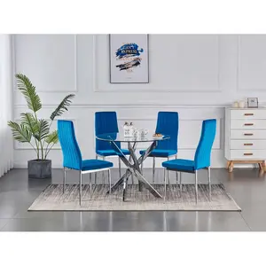 Side chair Set Gabrielle (Set of 2) Blue