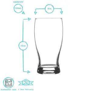 580ml Pint Glass 4