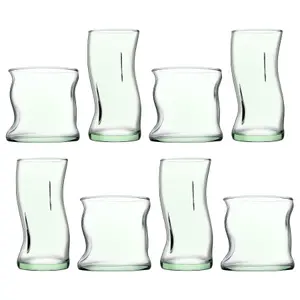 Pasabahce 8pc Aware Amorf Recycled Glassware Set - Green