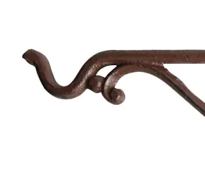 Primrose Cast Iron Hanging Basket Bracket with Hook 35cm