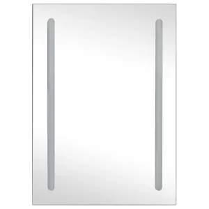 Berkfield LED Bathroom Mirror Cabinet 50x13x70 cm