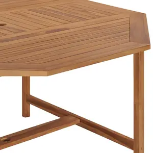 Berkfield Garden Table 150x150x75 cm Solid Teak Wood