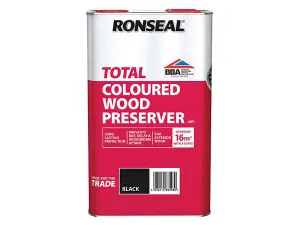 Ronseal 38593 Trade Total Wood Preserver Black 5 litre RSLTTWPBL5L