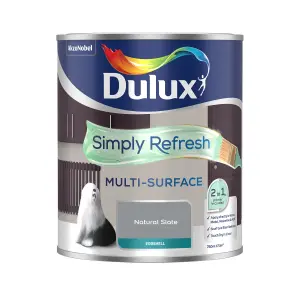 Dulux Simply Refresh Natural Slate Eggshell Multi-surface Emulsion paint, 750ml