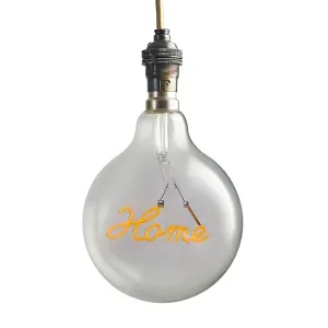 ValueLights Vintage Style 2w LED BC B22 Bayonet Cap Word Script Home Design Clear Light Bulb - Home