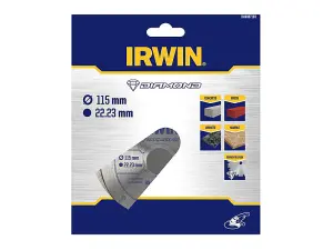 IRWIN 115mm Segmented Diamond Blade for Concrete, Brick, and Stone Cutting