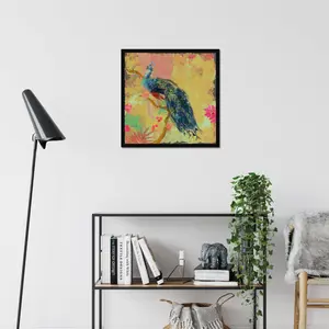 Animal Utopia IV by Evelia Designs - Painting Black Framed Paper Print / 51cm H x 51cm W