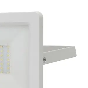 GoodHome Lucan AFD1019-NW White Mains-powered Cool white LED Without sensor Floodlight 3000lm